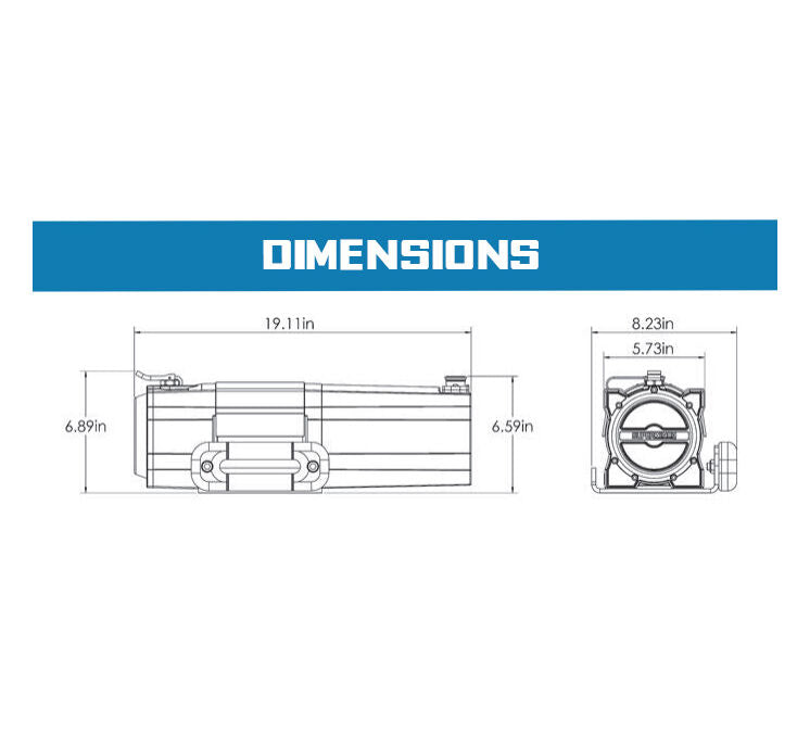 Superwinch S5500 Trailer Winch | 5,500 lb, 12V DC | P/N 1455200, view 14
