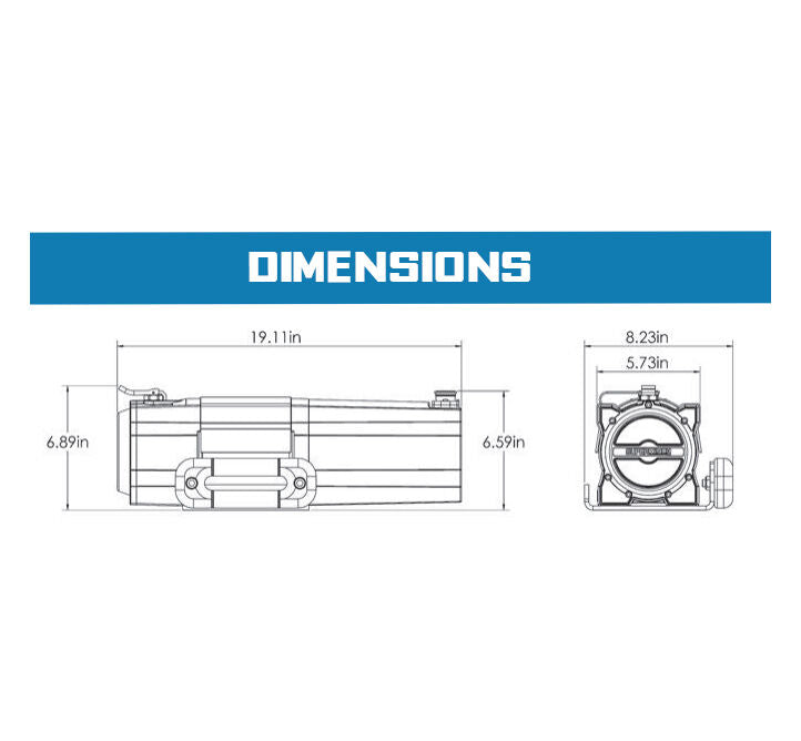 Superwinch S5500 Trailer Winch | 5,500 lb, 12V DC | P/N 1455200, view 28