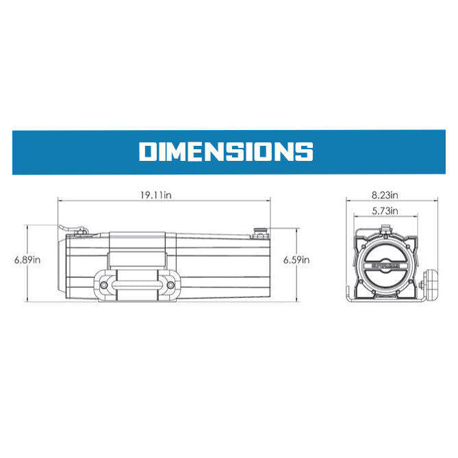 Superwinch S7500 Trailer Winch | 7,500 lb, 12V DC | P/N 1475200, view 24