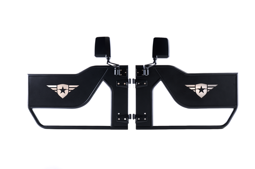 Combat Off Road Tube Doors - Front Pair | Jeep JK/JKU Wrangler (07-16, 18) | P/N 15-1046
