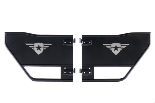 Combat Off Road Tube Doors - Rear Pair | Jeep JK/JKU Wrangler (07-16, 18) | P/N 15-1049