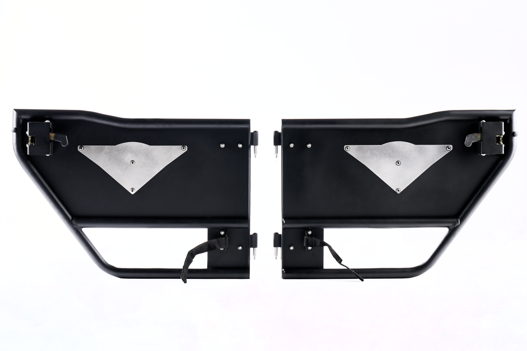 Combat Off Road Mission Tube Doors - Rear Pair | Jeep Wrangler JK/JKU (07-18) | P/N 15-1049