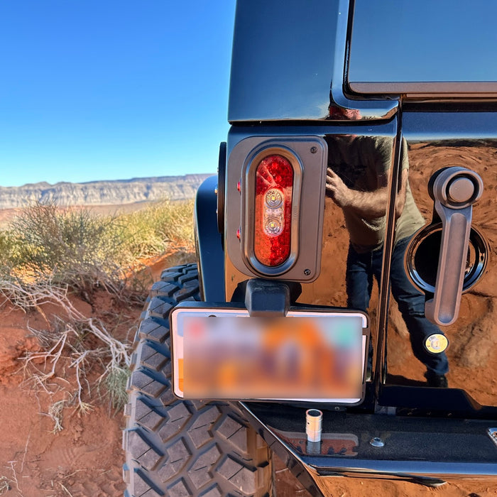 Combat Off Road Tail Gunner LED Tail Lights - Black | Jeep Wrangler JK/JKU (07-18) | P/N 15-1050