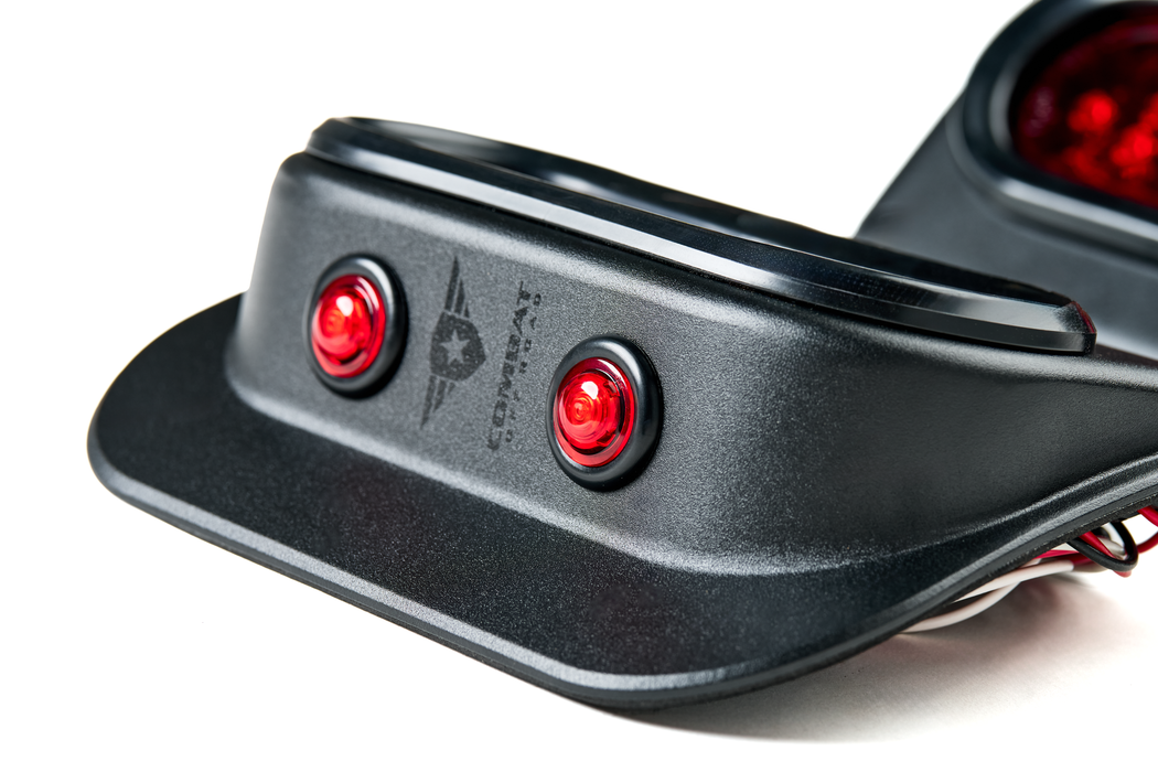 Combat Off Road Tail Gunner LED Tail Lights - Black | Jeep Wrangler JK/JKU (07-18) | P/N 15-1050
