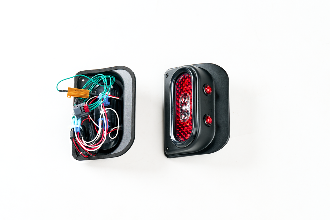 Combat Off Road Tail Gunner LED Tail Lights - Black | Jeep Wrangler JK/JKU (07-18) | P/N 15-1050