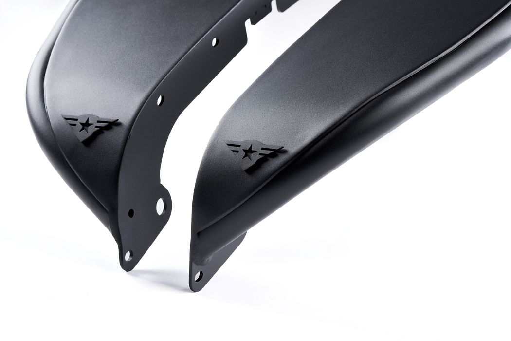 Combat Off Road Full Assault Aluminum Fender Kit - Black - Front | Jeep Wrangler JK/JKU (07-18) | P/N 15-1076