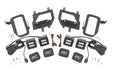 Rough Country LED Light Kit, Fog Mount, Dual 2 inch Black Pairs, Spot/Flood, Ford F-150 (2015-2017)