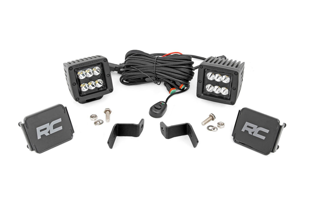 LED Light Kit - Ditch Mount - 2 inch Black Pair - Spot - Ford F-150 (15-24)/F-150 Lightning (22-24)