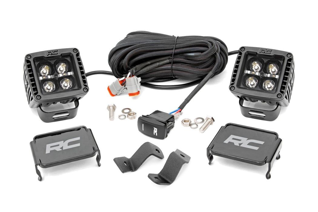 LED Light Pair - Ditch Mount - 2 inch Black DRL - Ford F-150 (15-24)/F-150 Lightning (22-24)