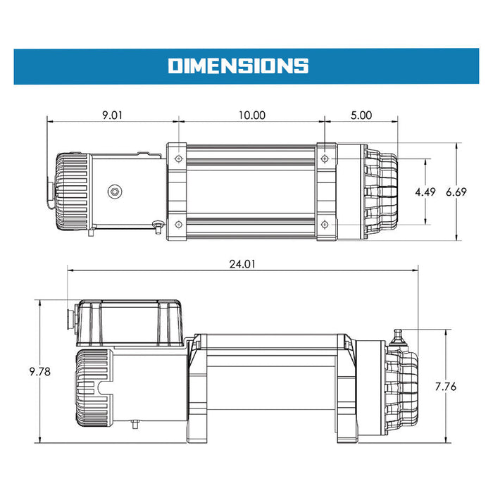 Superwinch Tiger Shark 15000 Winch | 15,000 lb, 12V DC | P/N 1515000, view 12