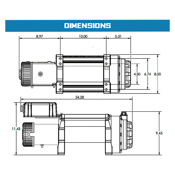 Superwinch Tiger Shark 18000 Winch | 18,000 lb, 12V DC | P/N 1518000, view 12