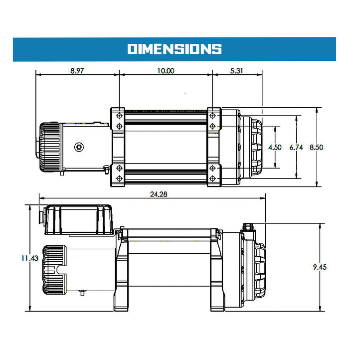 Superwinch Tiger Shark 18000 Winch | 18,000 lb, 12V DC | P/N 1518000, view 24