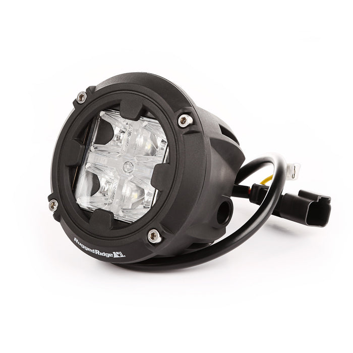 Rugged Ridge Light Kit | 3.5 Inch Round, Combo High/Low Beam | P/N 15209.31