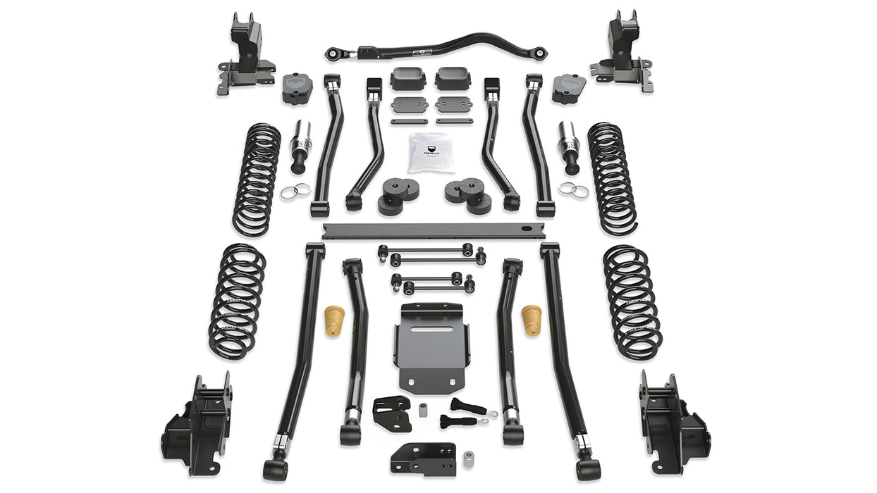 18-Up Wrangler JL 4 Door 4.5 Inch Alpine RT4 Long Arm Suspension System No Shocks TeraFlex