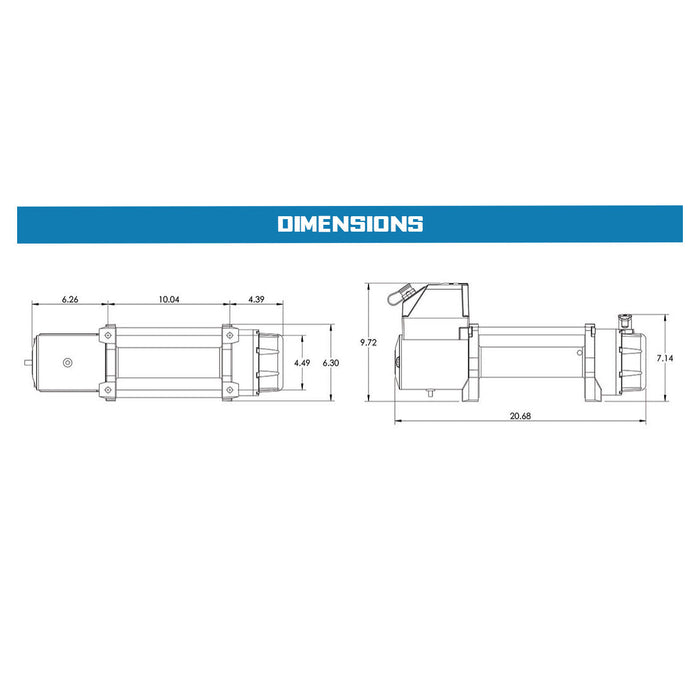 Superwinch Tiger Shark 9500 Winch | 9,500 lb, 12V DC | P/N 1595200, view 11