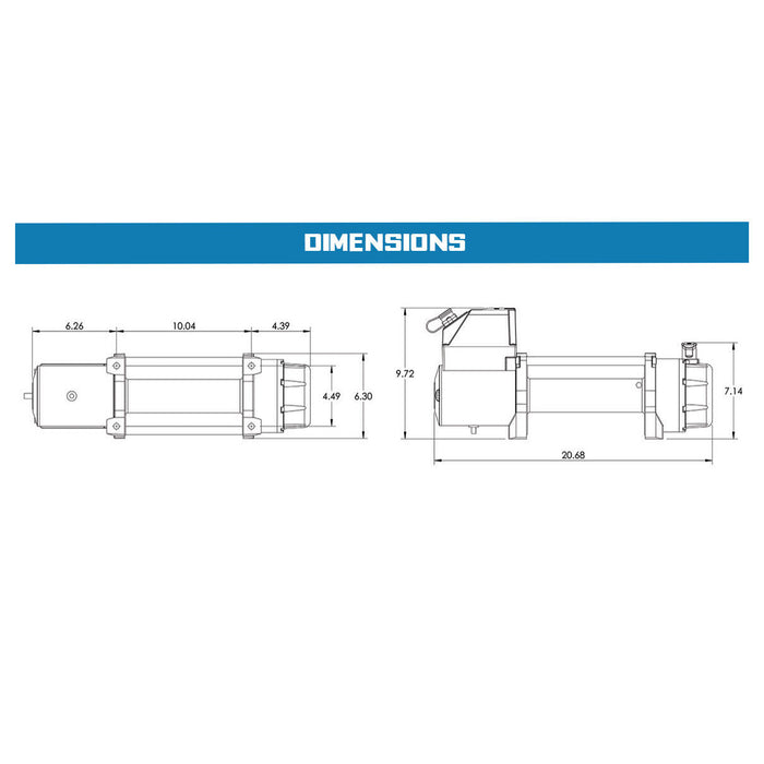 Superwinch Tiger Shark 9500 Winch | 9,500 lb, 12V DC | P/N 1595200, view 24