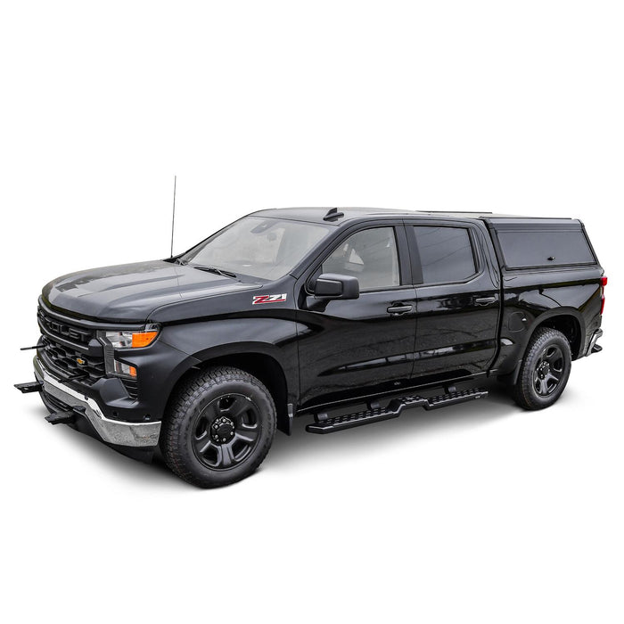 Westin EXP Truck Cap with Solid Front Glass Matte Black | Chevy Silverado 1500 (2019-2026)/GMC Sierra 1500 (2019-2026) | P/N 16-13955, view 9