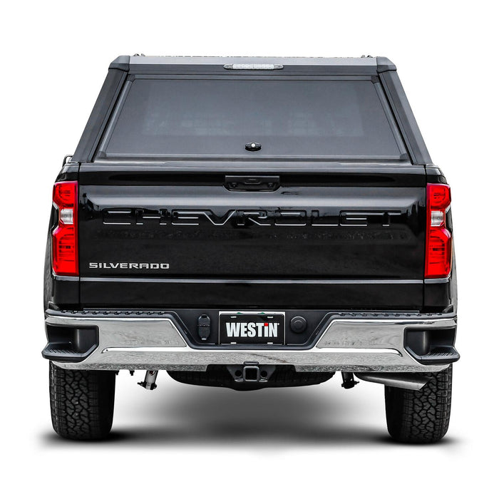 Westin EXP Truck Cap with Solid Front Glass Matte Black | Chevy Silverado 1500 (2019-2026)/GMC Sierra 1500 (2019-2026) | P/N 16-13955, view 10