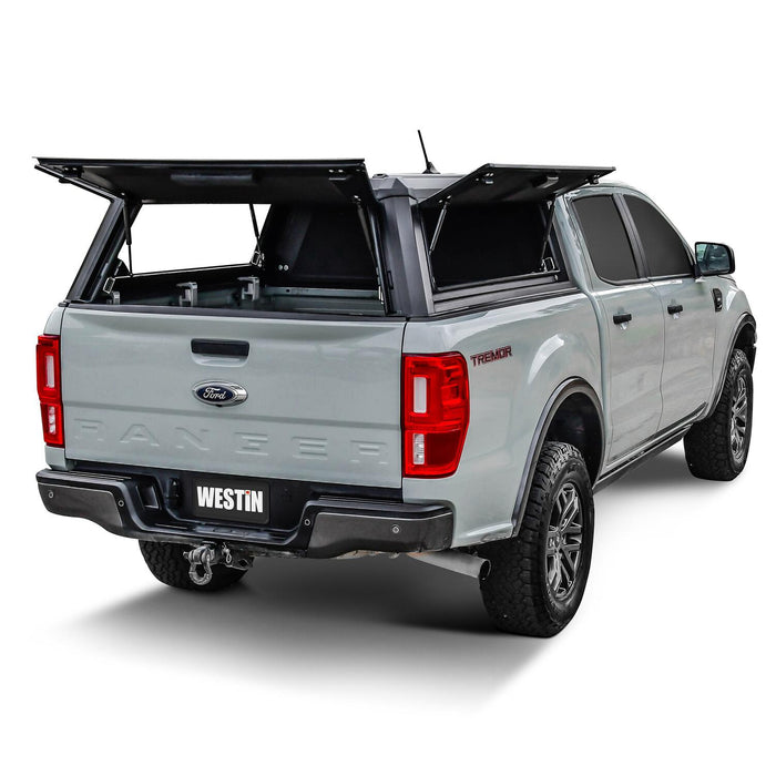 Westin EXP Truck Cap with Solid Front Glass Matte Black | Ford Ranger (2019-2023) | P/N 16-14025, view 12