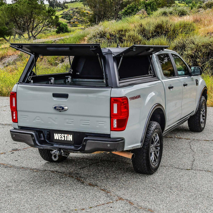 Westin EXP Truck Cap with Solid Front Glass Matte Black | Ford Ranger (2019-2023) | P/N 16-14025, view 13