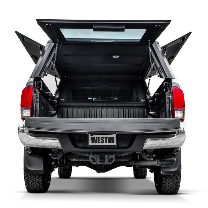 Westin EXP Truck Cap with Solid Front Glass Matte Black | Toyota Tacoma (2016-2023) | P/N 16-14185, view 15