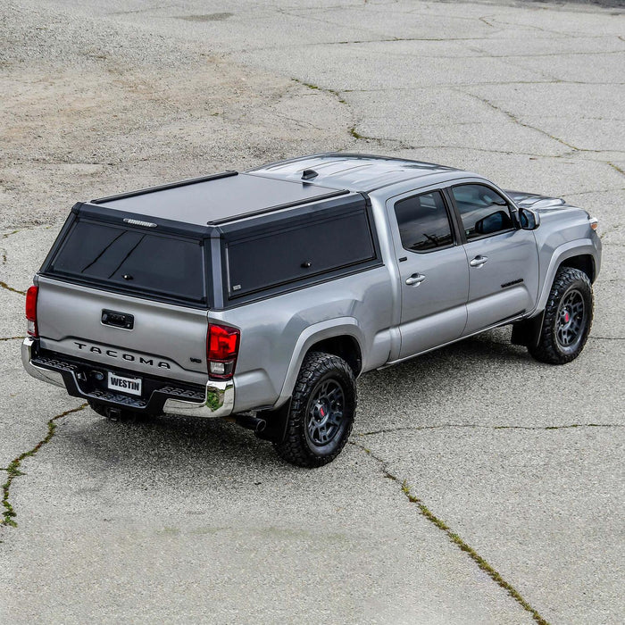Westin EXP Truck Cap with Solid Front Glass Matte Black | Toyota Tacoma (2016-2023) | P/N 16-14185, view 18