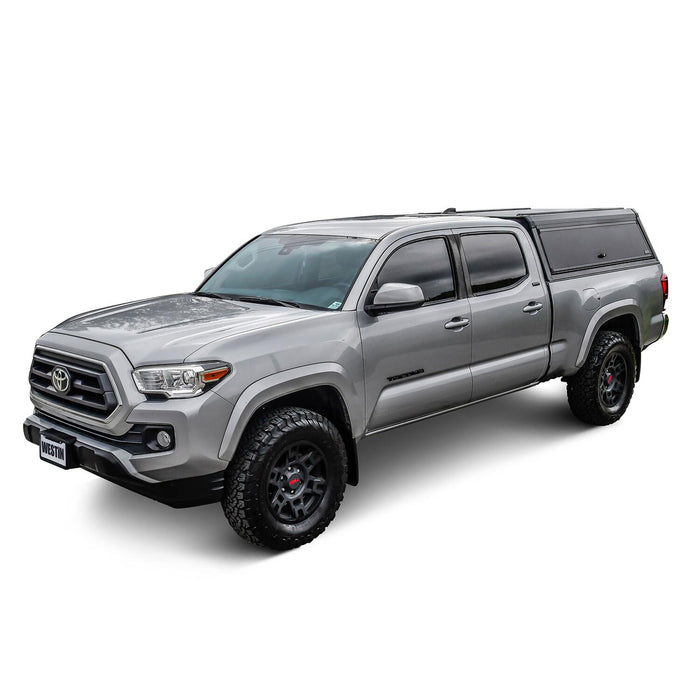 Westin EXP Truck Cap with Solid Front Glass Matte Black | Toyota Tacoma (2016-2023) | P/N 16-14185, view 19