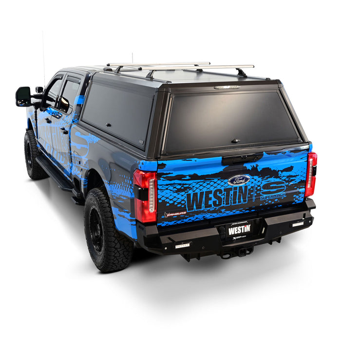 Westin EXP Truck Cap with Sliding Front Glass Matte Black | Ford F-250 Super Duty (2023-2026)/F-350 Super Duty (2023-2026) | P/N 16-14685S