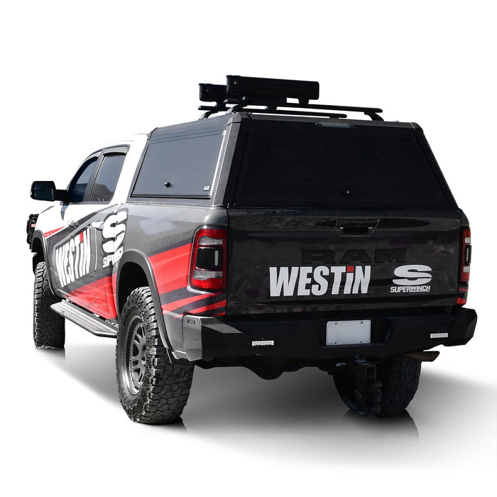 Westin EXP Truck Cap with Solid Front Glass Matte Black | Ram 1500 (2019-2026) | P/N 16-14705, view 11