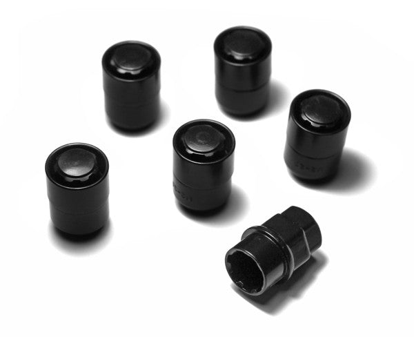Rugged Ridge Five Piece Wheel Lock Set | 1/2-20 Thread, Black | P/N 16715.21
