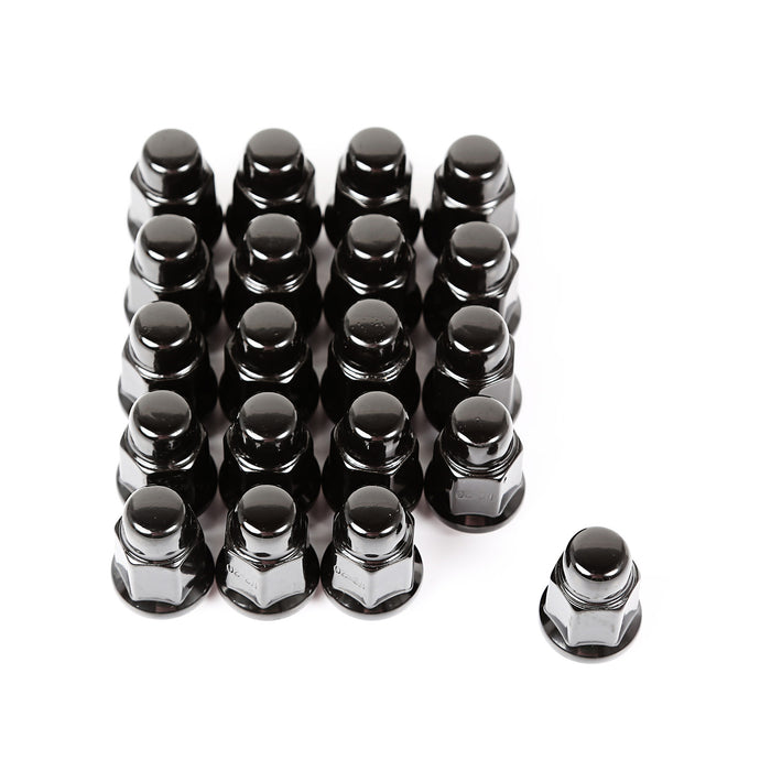 Rugged Ridge Wheel Lug Nut | Set of 20, 1/2-20, Black | P/N 16715.23