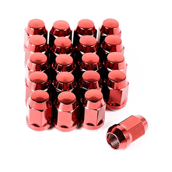 Rugged Ridge Wheel Lug Nut | Set of 20, 1/2-20, Red | P/N 16715.24