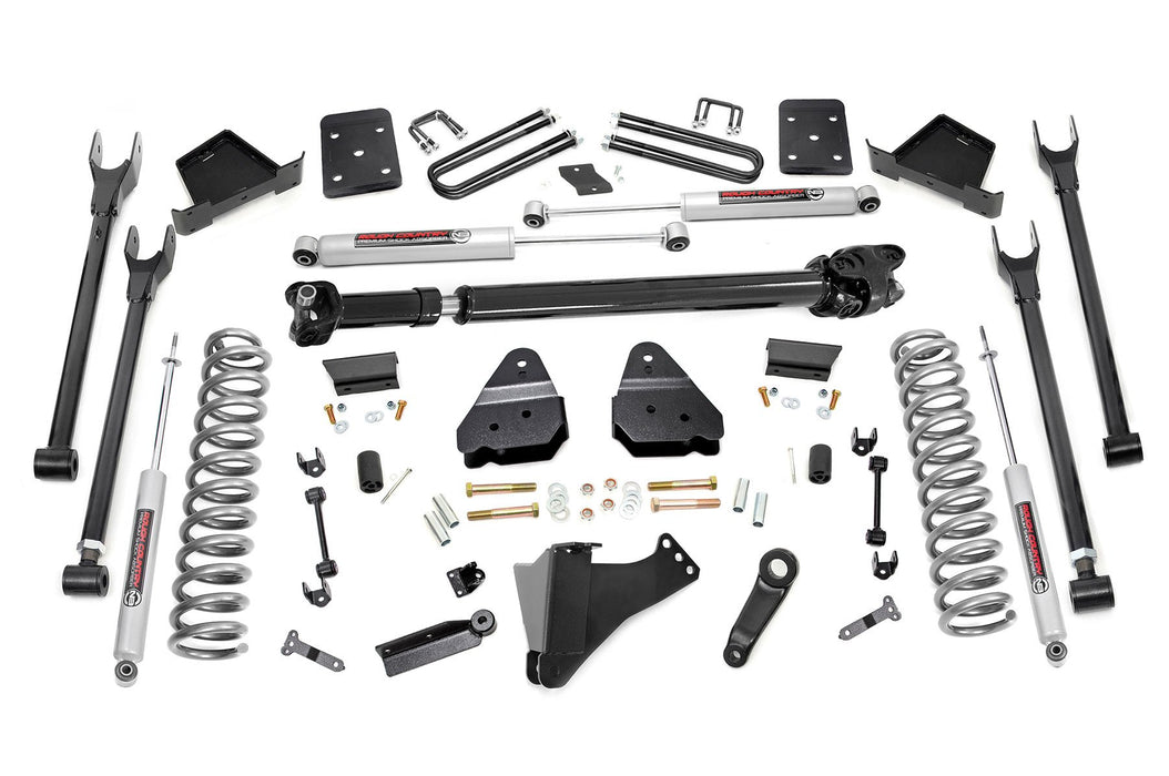 Rough Country 6 Inch Lift Kit - Diesel - 4-Link - FR D/S | Ford F-250/F-350 Super Duty (17-22)