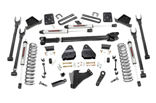 Rough Country 6 Inch Lift Kit, 4-Link, No OVLD, D/S, V2, Ford F-250/F-350 Super Duty (2017-2022)