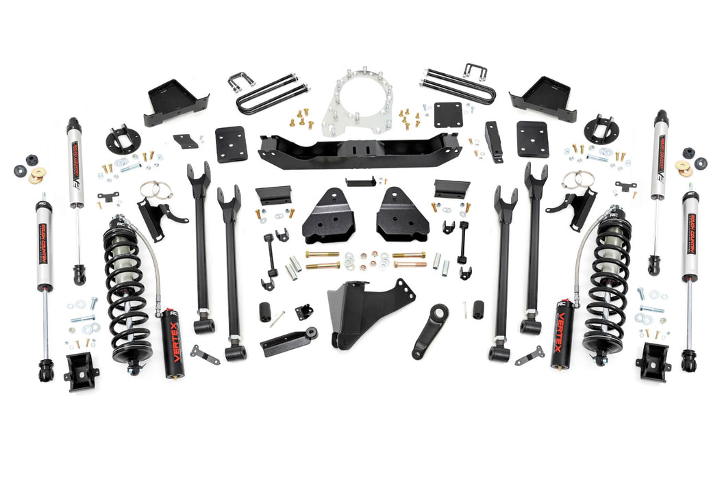 Rough Country 6 Inch Lift Kit - 4-Link - No OVLD - C/O V2 | Ford F-250/F-350 Super Duty (17-22)