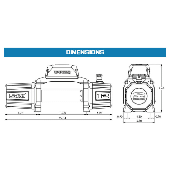 Superwinch SX12 Winch | 12,000 lb, 12V DC | P/N 1712200, view 15