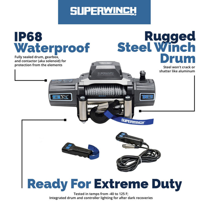 Superwinch SX12 Winch | 12,000 lb, 12V DC | P/N 1712200, view 16