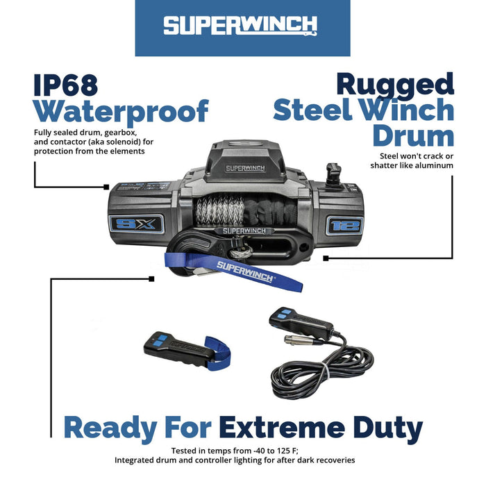 Superwinch SX12 Winch | 12,000 lb, 12V DC | P/N 1712200, view 37