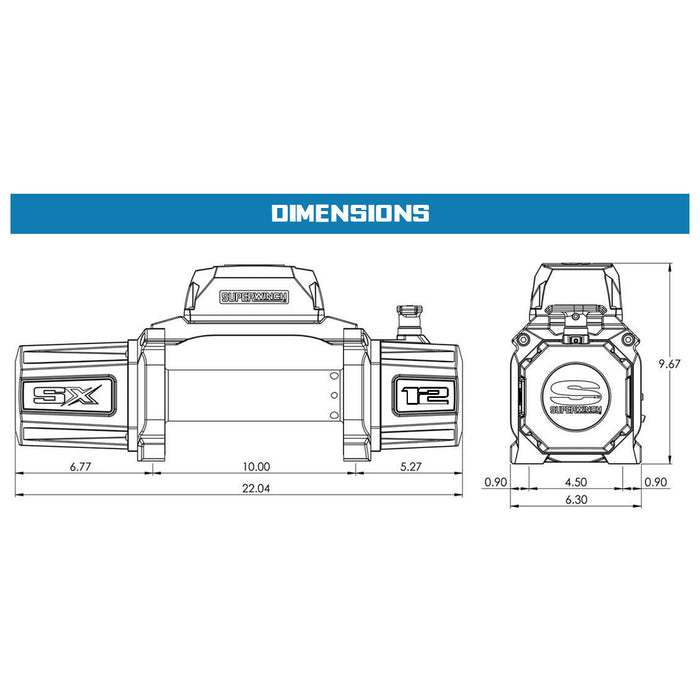 Superwinch SX12 Winch | 12,000 lb, 12V DC | P/N 1712200, view 46