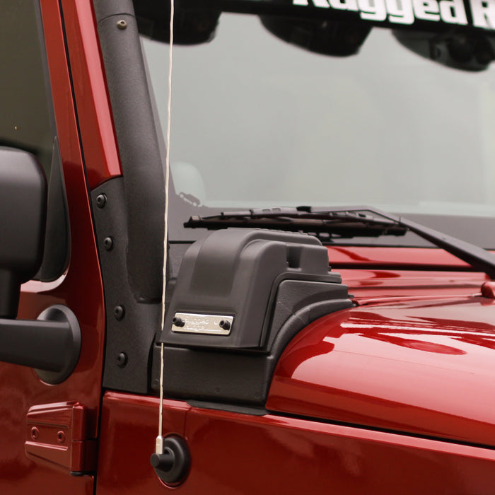 Rugged Ridge 17756.08 XHD Low-Mount Snorkel; 12-18 Jeep Wrangler JK, 3.6L