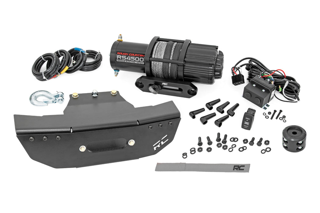 Rough Country Winch Mount - RS4500S | Polaris RZR Turbo S4
