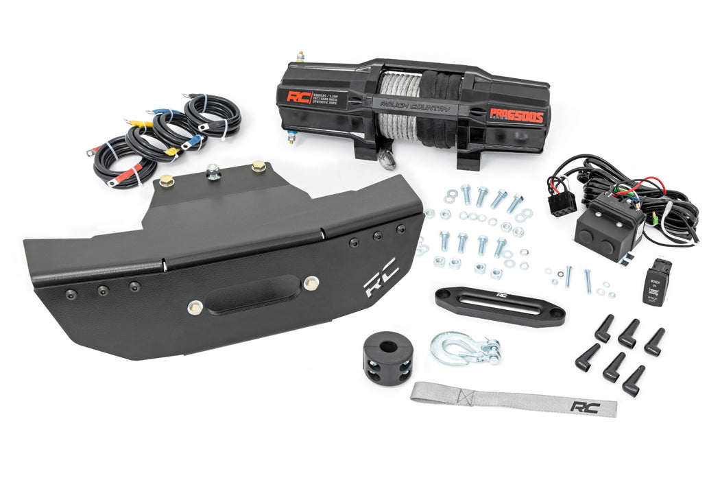 Rough Country Winch Mount - RS4500S | Polaris RZR Turbo S4