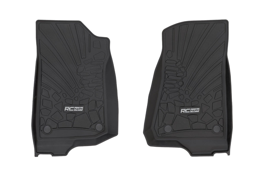 Flex Fit Floor Mats - FR - 4 Door - Jeep Wrangler Unlimited 4WD (2018-2024)