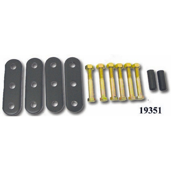 Rugged Ridge 18265.01 Suspension Leaf Spring Shackle Kit, Heavy Duty; 55-75 Jeep CJ