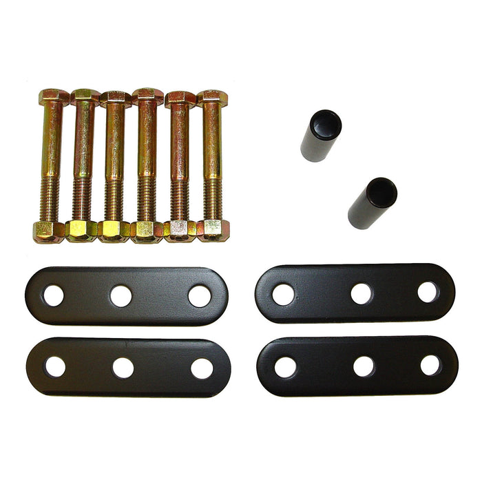 Rugged Ridge 18265.05 Suspension Leaf Spring Shackle Kit, Front, HD; 76-86 Jeep CJ