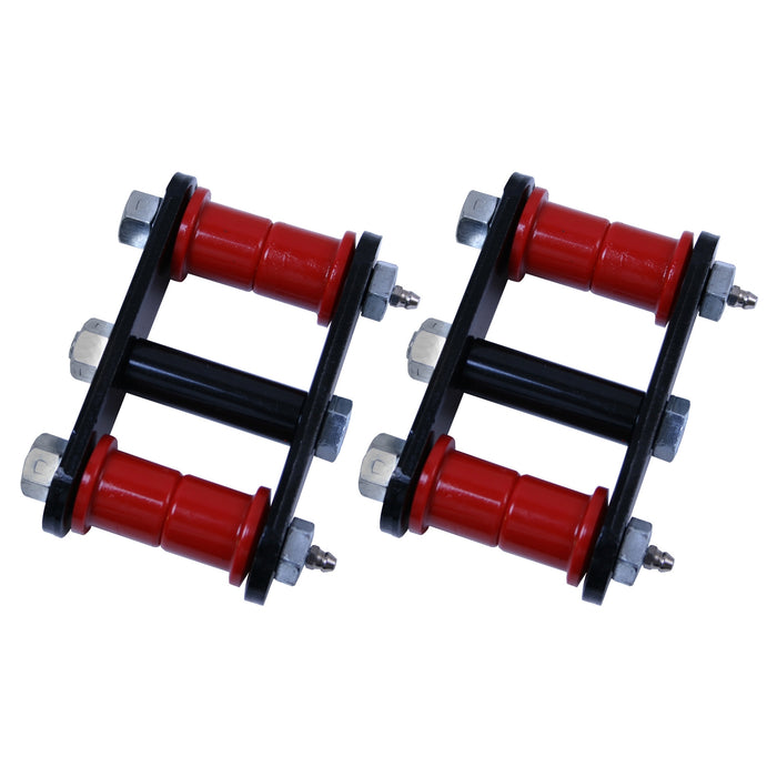 Rugged Ridge 18265.08 Suspension Leaf Spring Shackle Kit, Front, HD, Greaseable; 76-86 CJ