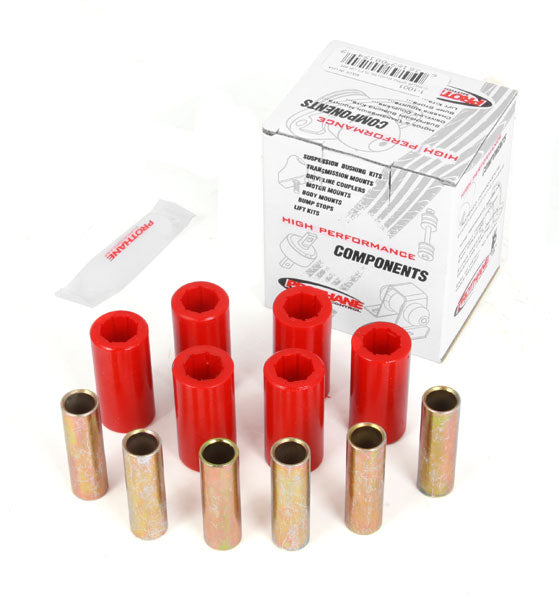 Rugged Ridge 18364.01 Suspension Leaf Spring Bushing Kit, Red; 55-75 Jeep CJ5/CJ6