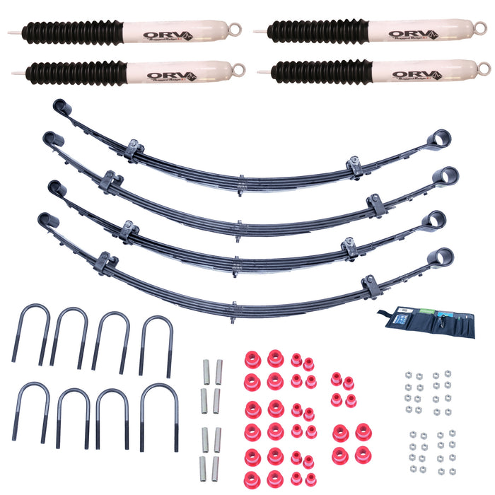 Rugged Ridge 18415.08 This 2 inch lift kit from Rugged Ridge fits 76-86 Jeep CJ5, CJ7, and CJ8.
