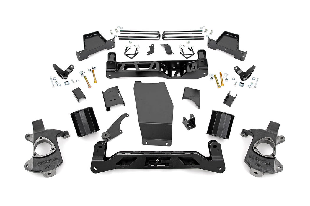Rough Country 6 Inch Lift Kit, Magneride, Cast Steel, GMC Sierra 1500 Denali 4WD (2014-2018)