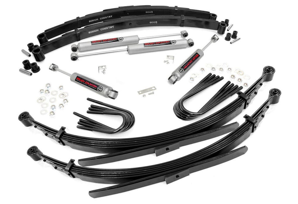 Rough Country 2 Inch Lift - 52 Inch Rear Springs | Chevy/GMC 3/4-Ton Suburban/C25/K25 Truck (73-76)